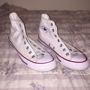 High top white converse